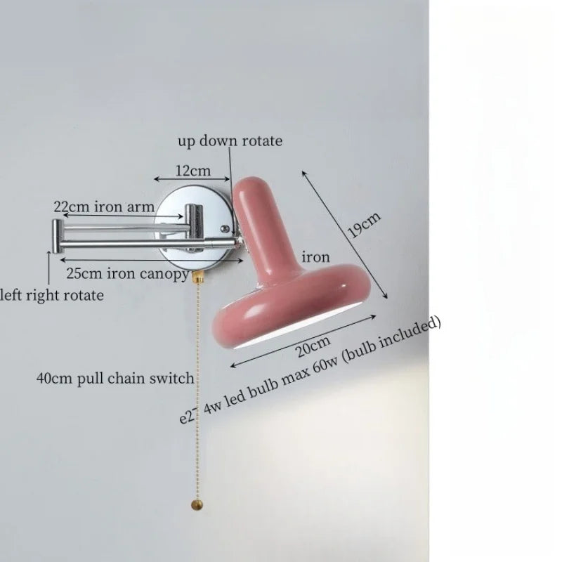 Afralia™ Milky Green LED Wall Sconce - Modern Nordic Iron Art Lamp