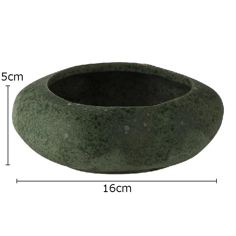 Afralia Lotus Seedpod Ceramic Vase Artificial Flower Pot Modern Desk Decor