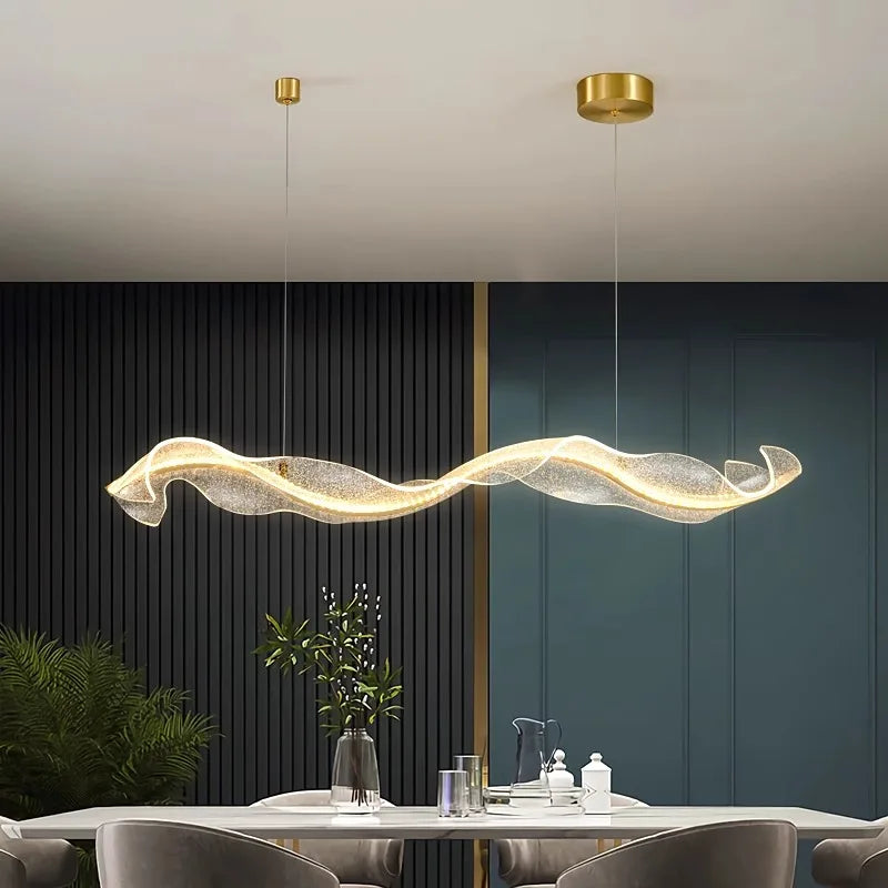 Afralia™ Modern Dine Room Pendant Light Indoor LED Chandelier