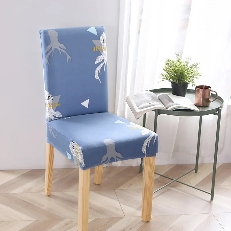 Svetanya Stretch Print Chair Cover by Afralia™ – Elastic Seat Slipcover