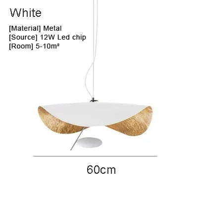 Afralia™ Lederam Manta Pendant - Industrial Retro Style White/Black Ceiling Lamp