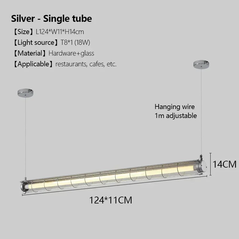 Afralia™ Long Bar Restaurant Pendant Light: Industrial Style for Coffee Shop and Office