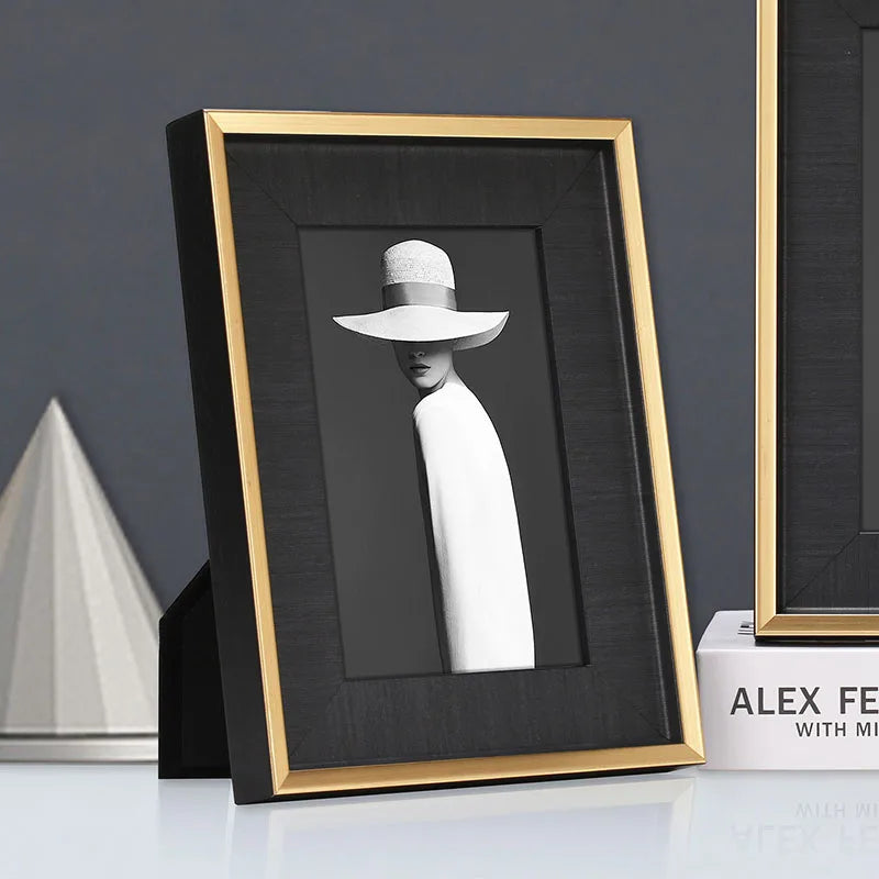 Wooden Photo Frames Desk Decor by Afralia™ - Modern Minimalist Wedding Gifts