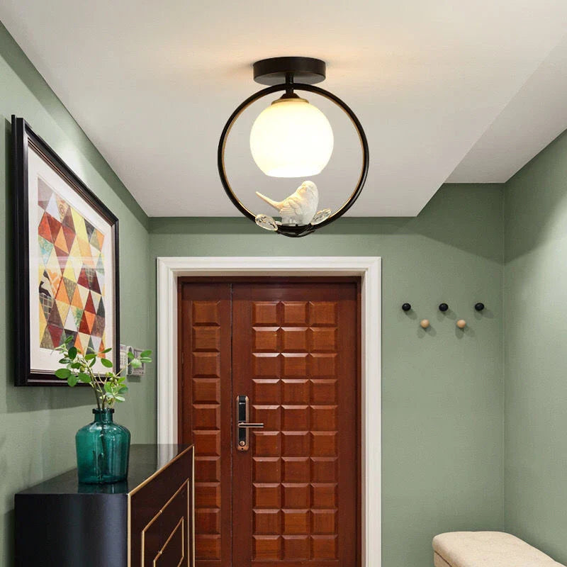 Afralia™ Nordic Bird Ceiling Light Fixture for Cloakroom Corridor Bar Balcony