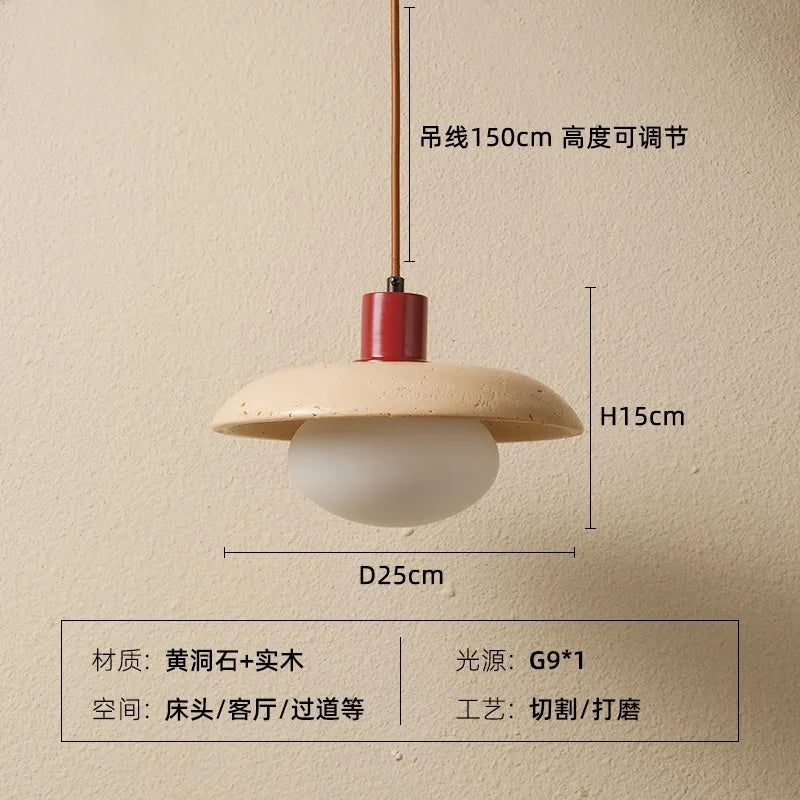 Afralia™ Log Chandelier: Nordic Vintage Kitchen Bedroom Hanging Lamp