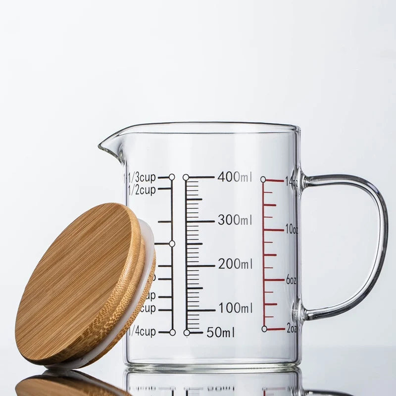 Afralia™ Glass Measuring Cup - Household Food Grade High Borosilicate Glass with Handle