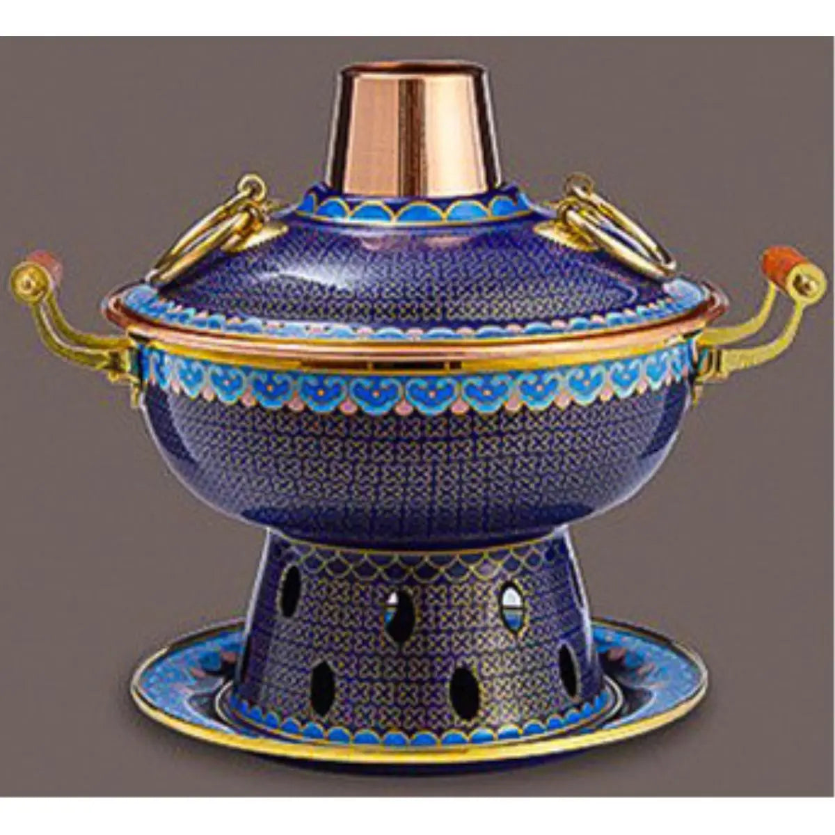 Afralia™ Small Hot Pot Set | Purple Copper Eco-Friendly Oil Separate Meal Household Pot