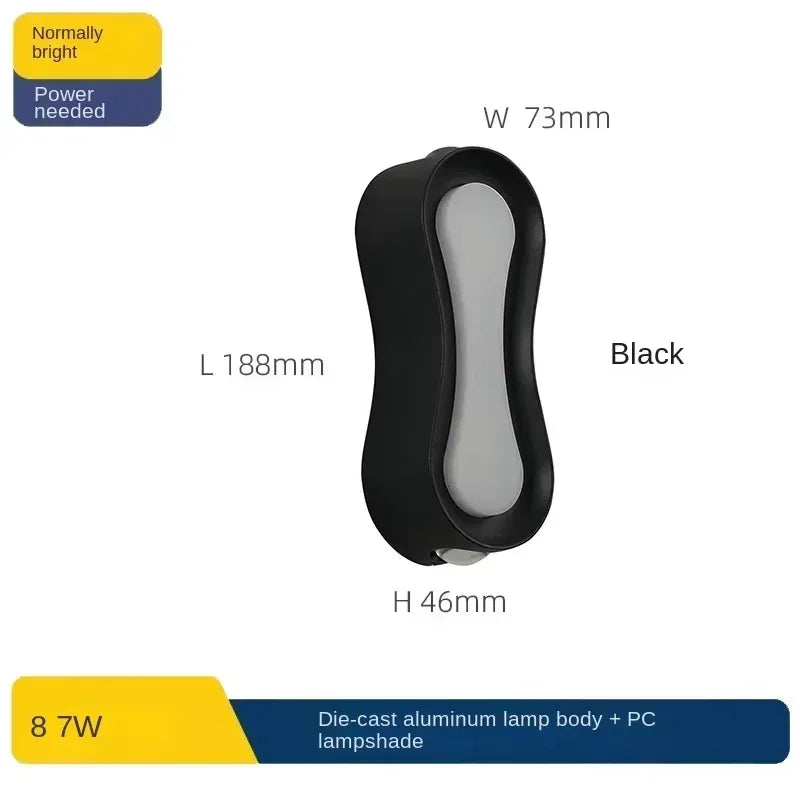 Afralia™ Minimalist Outdoor LED Wall Lamp