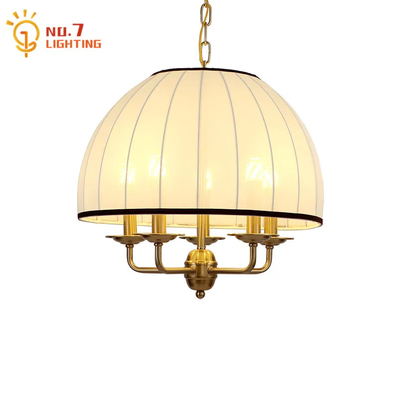 Afralia™ Cream Neoclassical Pendant Light LED E27 Vintage Nordic Hanging Lamp