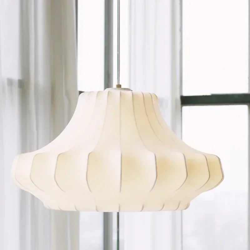 Afralia™ Wabi Sabi Silk Chandelier: Modern Designer Pendant Lighting for Living, Dining & Bedroom