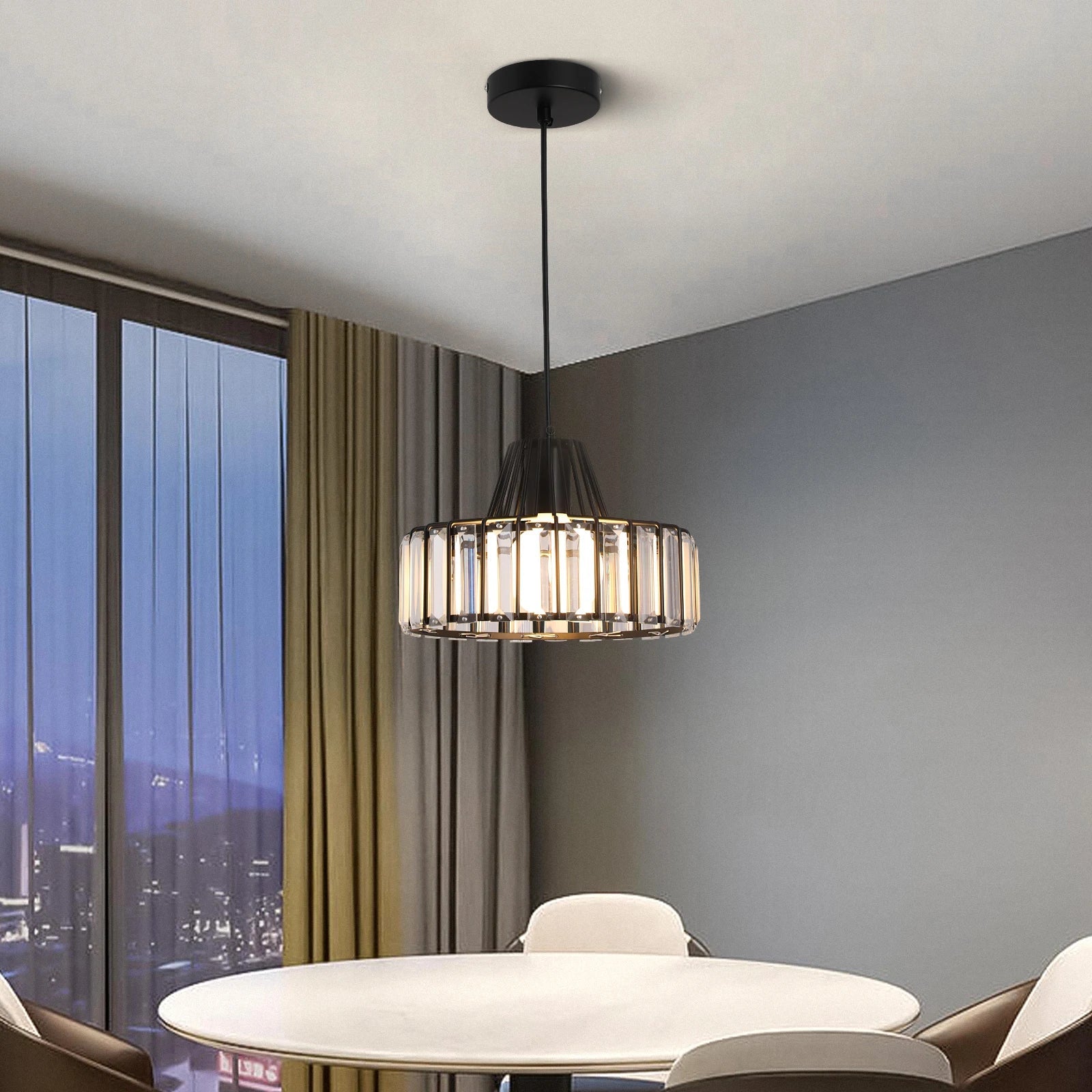 Afralia™ Modern Minimalist Pendant Lights, Led Black/Gold Hanging Lamps for Interior Decor