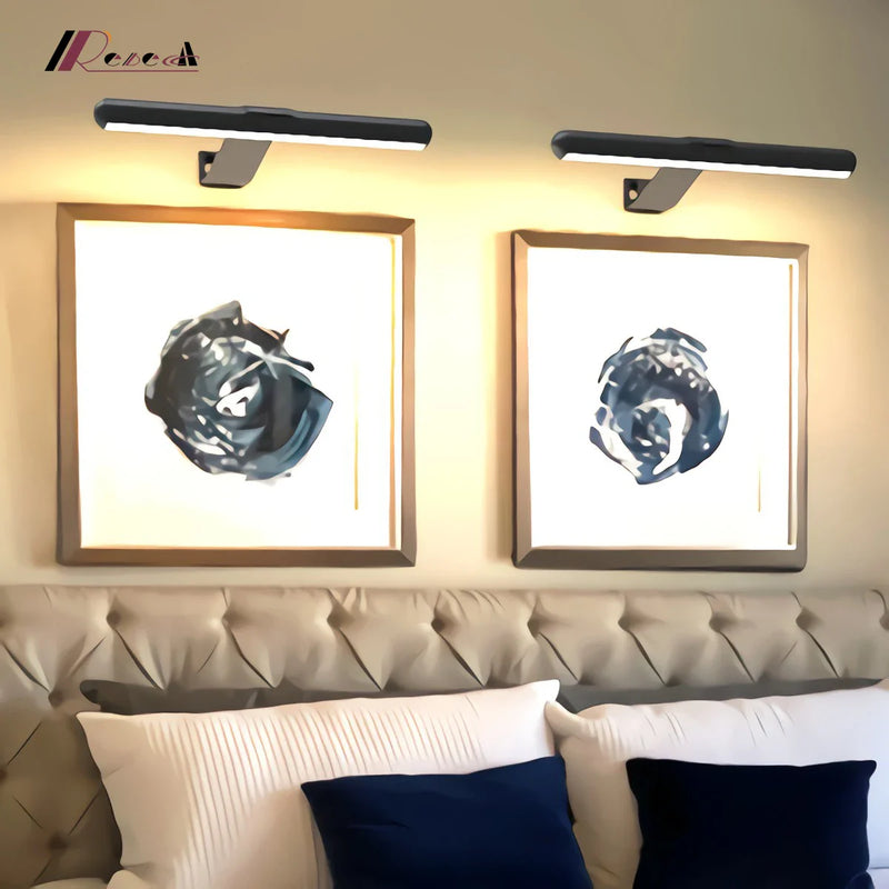 Afralia™ Wireless Remote Control Wall Lamp for Living Room Art Display