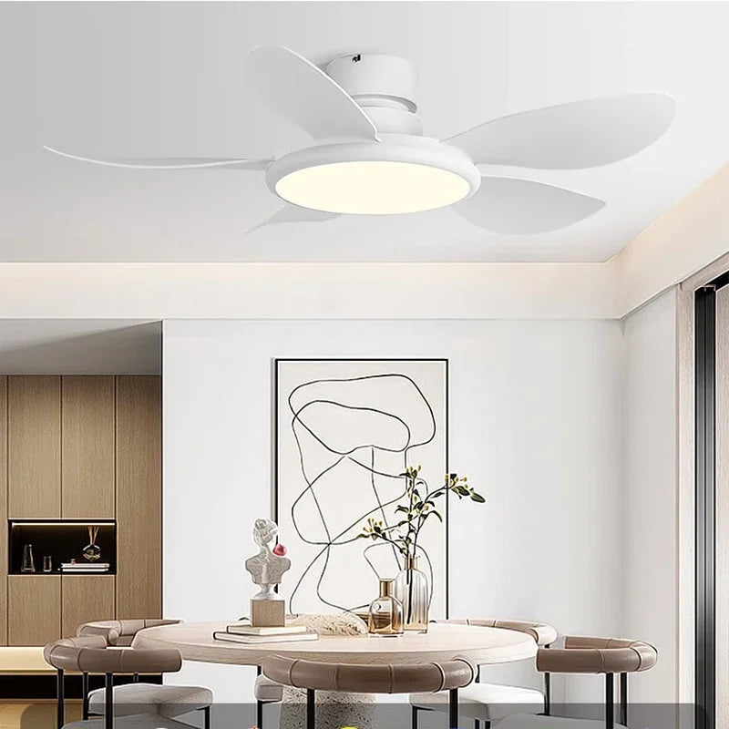 Afralia™ LED Ceiling Fan with Remote Control, Modern Design, Low Energy Consumption