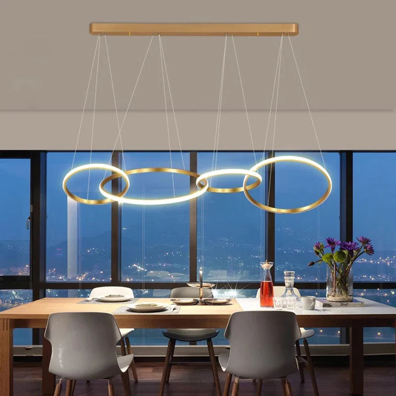 Afralia™ Modern LED Pendant Light Chandeliers for Living Room and Dining Room