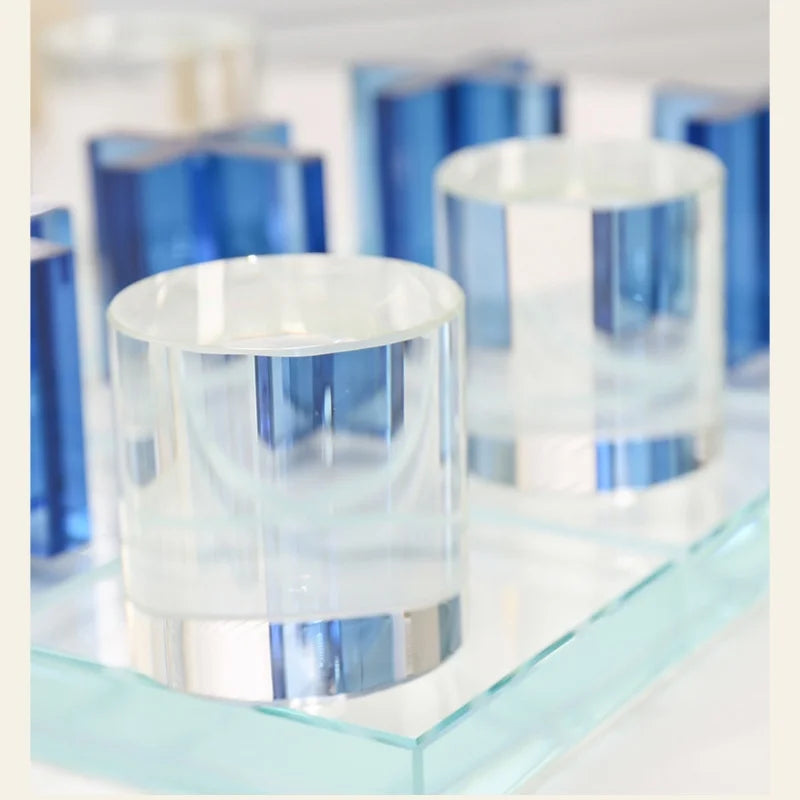 Afralia™ Crystal Chessboard: Elegant Three-dimensional Glass Tray Chess Set