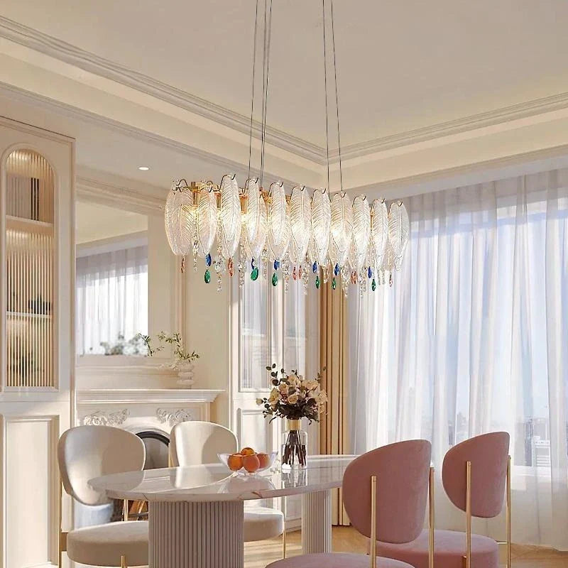 Afralia™ Crystal LED Chandelier - Italian Modern Design for Bedroom, Living & Dining Room
