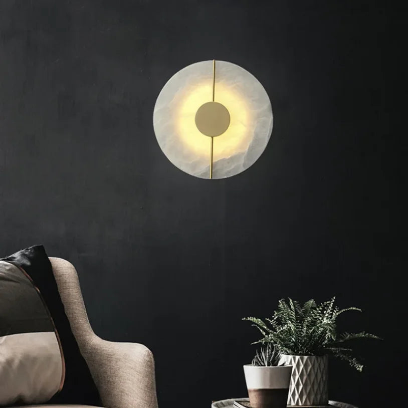 Afralia™ Marble Stone Wall Sconce - Modern Indoor Nordic Hotel Bathroom Decor