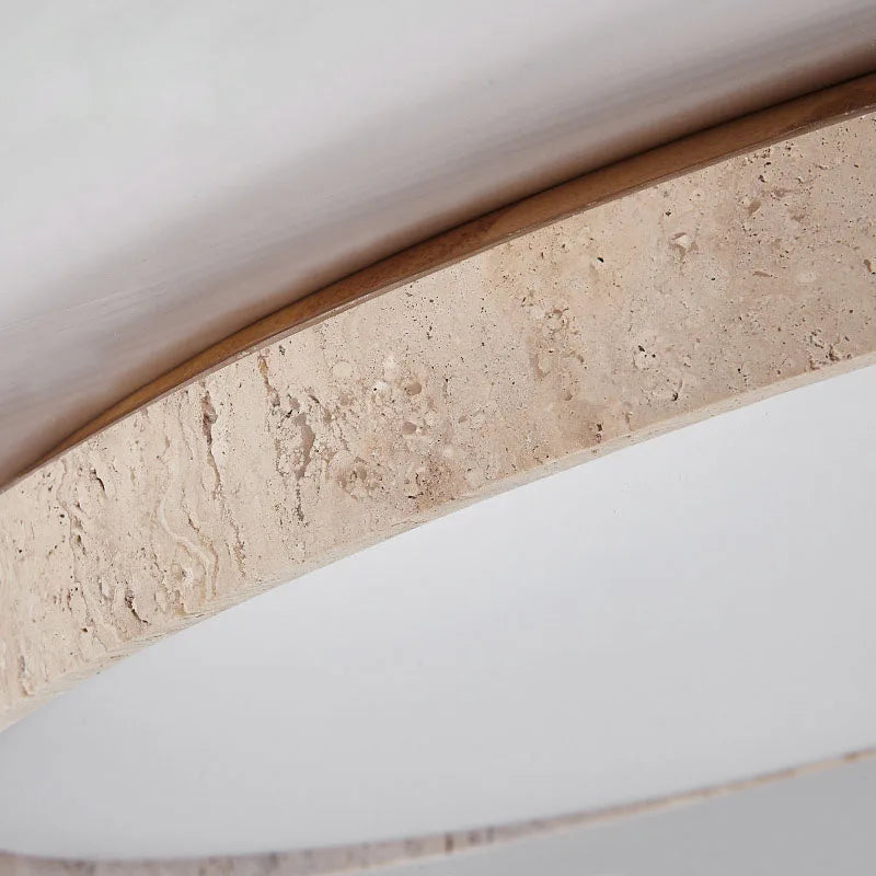 Afralia™ Yellow Cave Stone Ceiling Lamp: Retro Japanese Style Downlight for Living Room