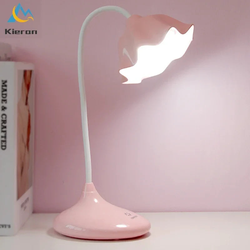 Afralia™ Lotus Floor Lamp: Modern LED Desk Lamp for Bedroom Study Living Room