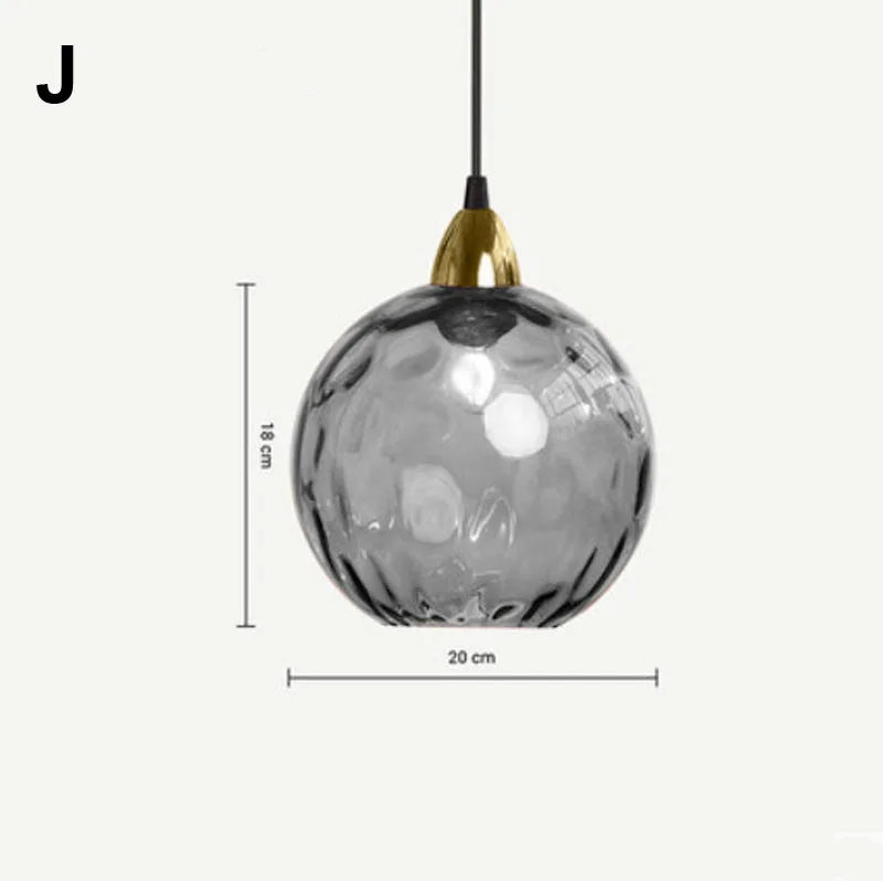 Afralia™ Glass Ball Lustre Pendant Lights - Modern Kitchen Hanging Fixture