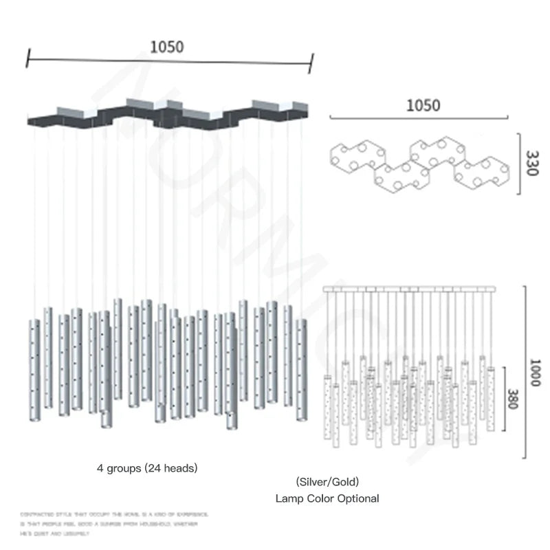 Afralia™ Modern Nordic LED Chandelier for Dining Room and Living Room