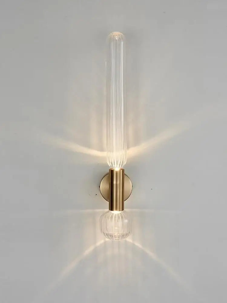 Nordic Style Art Glass Living Room Wall Lamp by Afralia™