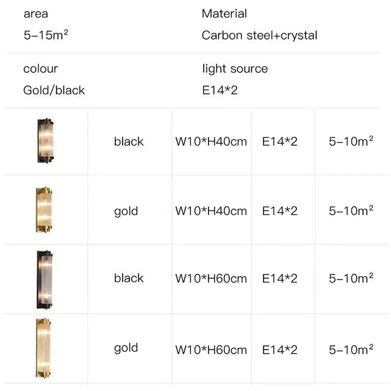 Afralia™ Crystal Wall Sconce: Copper LED Bedroom Lighting for TV Background, Dining Room