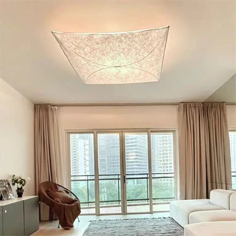 Afralia™ LED Square Fabric Wall Lamp | Minimalist Design for Living Room, Bedroom, Corridor