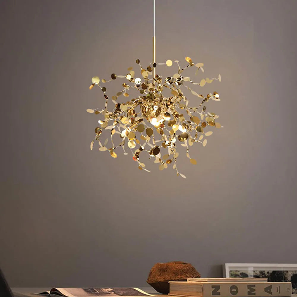 Afralia™ Nordic Stainless Steel Pendant Chandelier for Home, Restaurant, and Bar