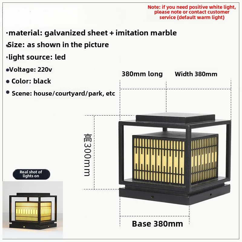 Afralia™ LED Garden Light: Modern Galvanized Street Lamp for Outdoor Landscapes