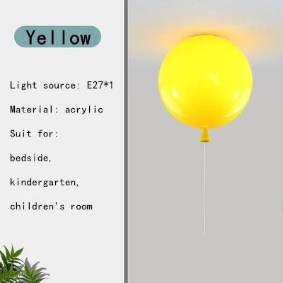 Afralia™ LED Balloon Ceiling Lamp: New Nordic Style for Children's Room, E27 Indoor Lighting Fixtures