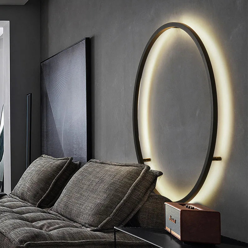 Afralia™ LED Circle Wall Lights for Modern Indoor Lighting in Living Room and Bedroom