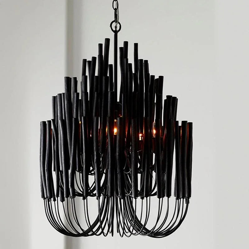 Afralia™ LogBranch Chandelier: Nordic Style Home Lighting for Living, Dining, or Bedroom decor.