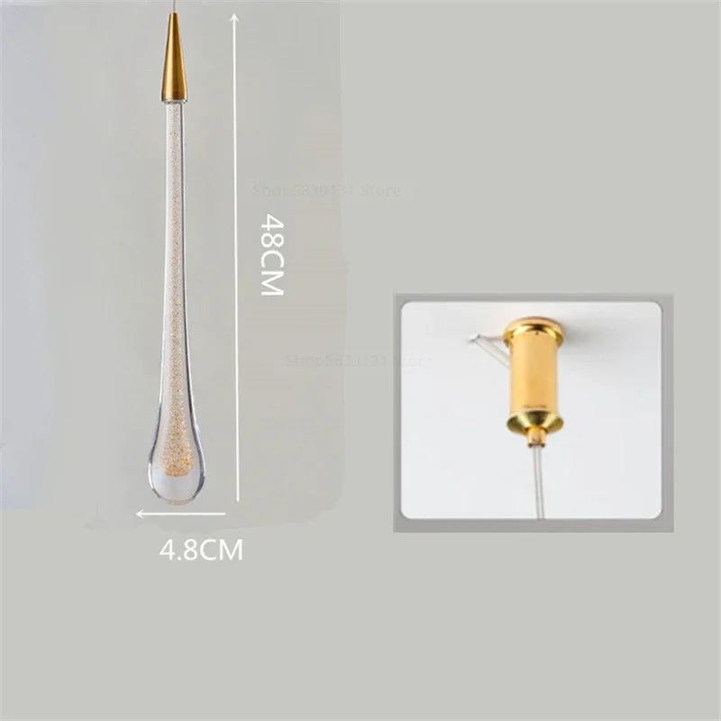 Afralia™ Crystal Pendant Lights: Modern LED Hanging Lamps for Living Room, Restaurant, and Bar