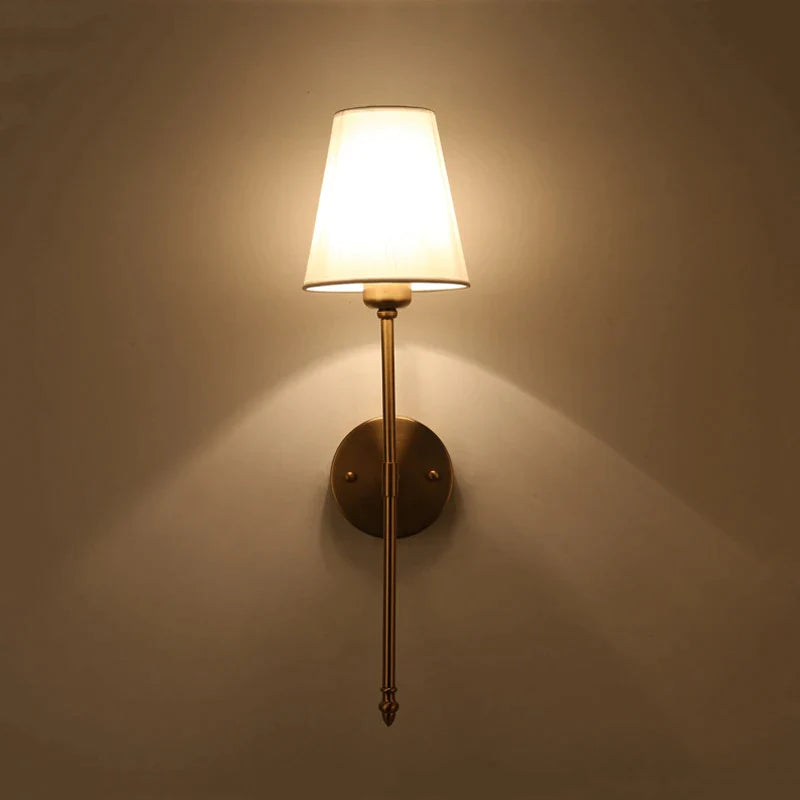 Afralia™ Nordic Bedroom Wall Lamp Simple Living Room Office Hotel Study Light