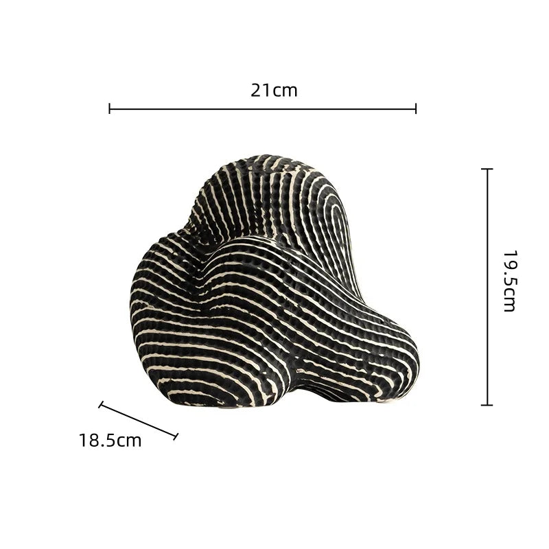 Afralia™ Geometric Stone Rockery Figurines Home Decor Accessory