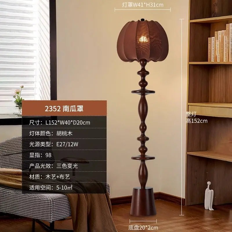 Afralia™ Chinese Tassels Floor Lamp Retro Warm LED Lighting Luxurious Home Decor