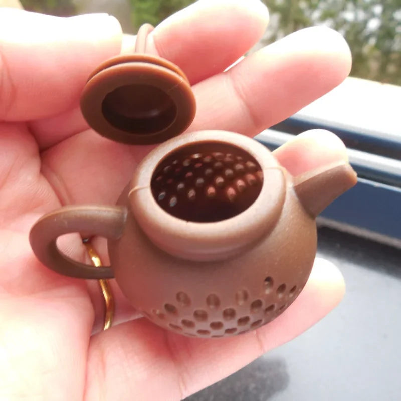 Afralia™ Teapot-Shape Tea Infuser Strainer: Reusable Silicone Filter for Tea Leaves
