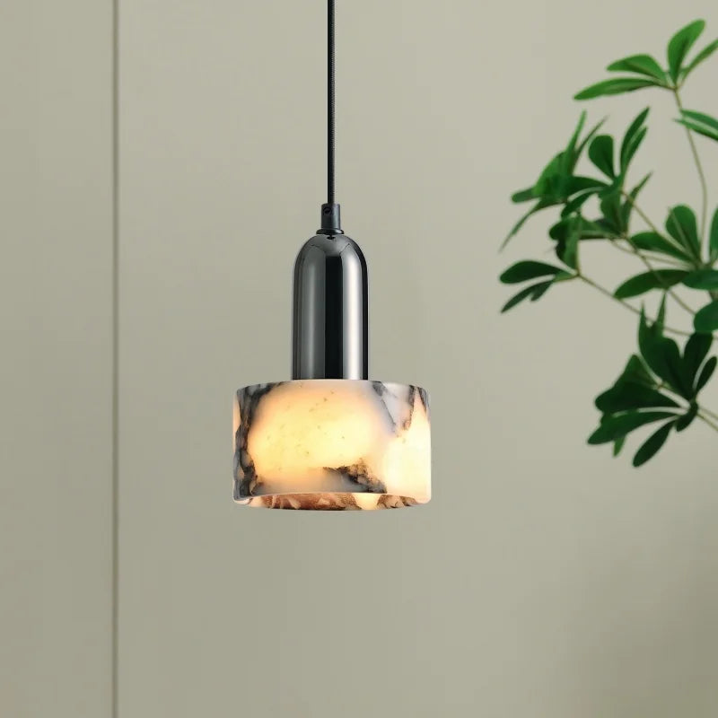 Afralia™ Marble LED Pendant Lights for Bedside Cafe Living Room Kitchen Loft