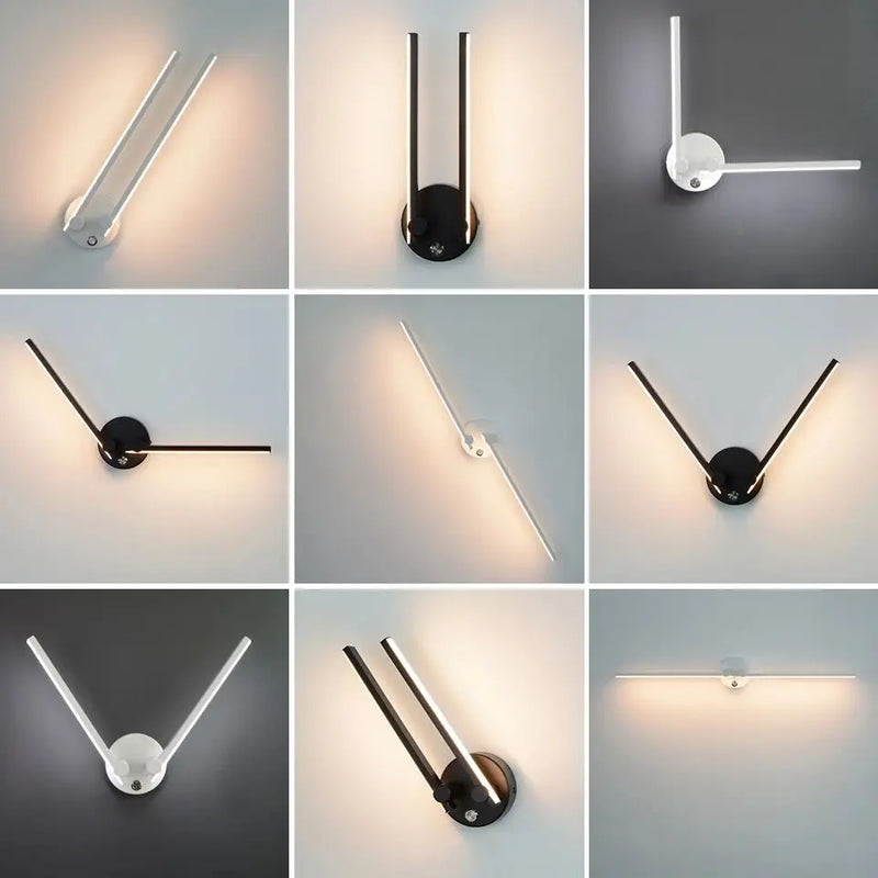 Afralia™ Double Arm Adjustable LED Wall Light for Living Room and Bedroom