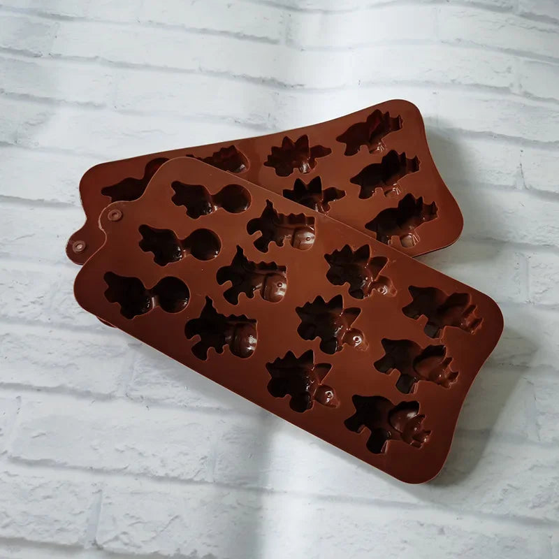 Afralia™ Silicone Cartoon Animal Chocolate Mold for Kids Party Baking
