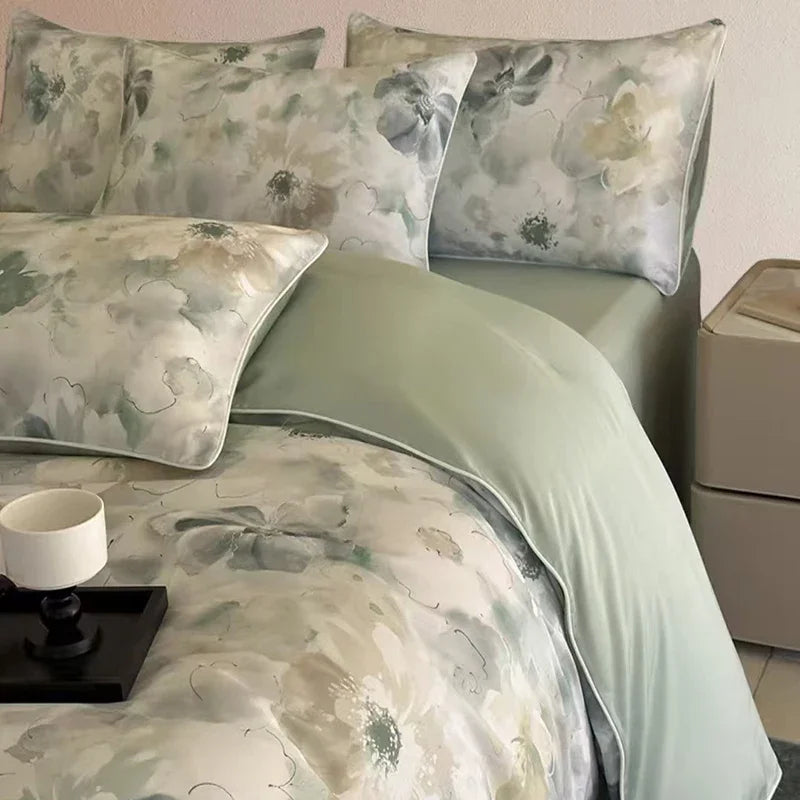 Afralia™ Summer Rayon Bedding Set: Cooling, Breathable, Skin-Friendly Comforter Set