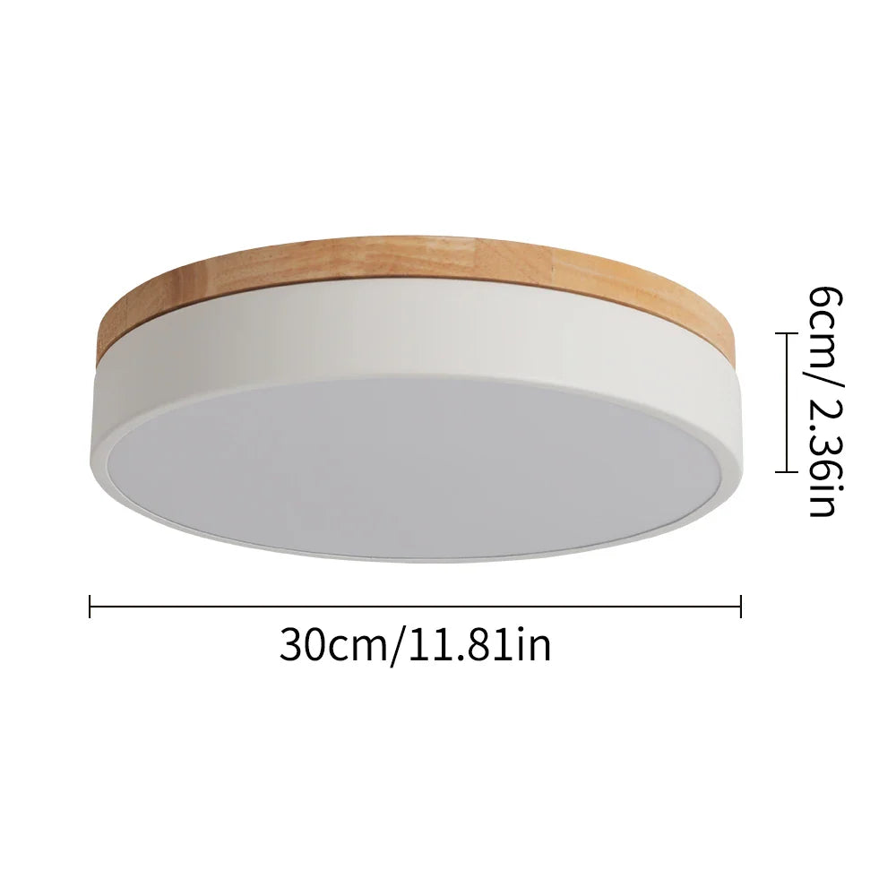 Afralia™ Modern Wooden LED Ceiling Lamp Minimalist Chandelier Pendant Light for Aisle, Bedroom, Corridor