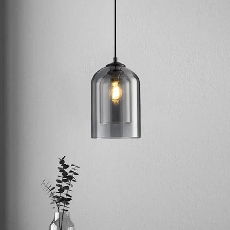 Afralia™ Nordic Glass Pendant Lights LED for Bedroom Living Room Cafe Decor