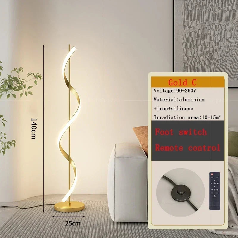 Afralia™ LED Revolve Floor Lamp for Bedroom Living Study Indoor Decor