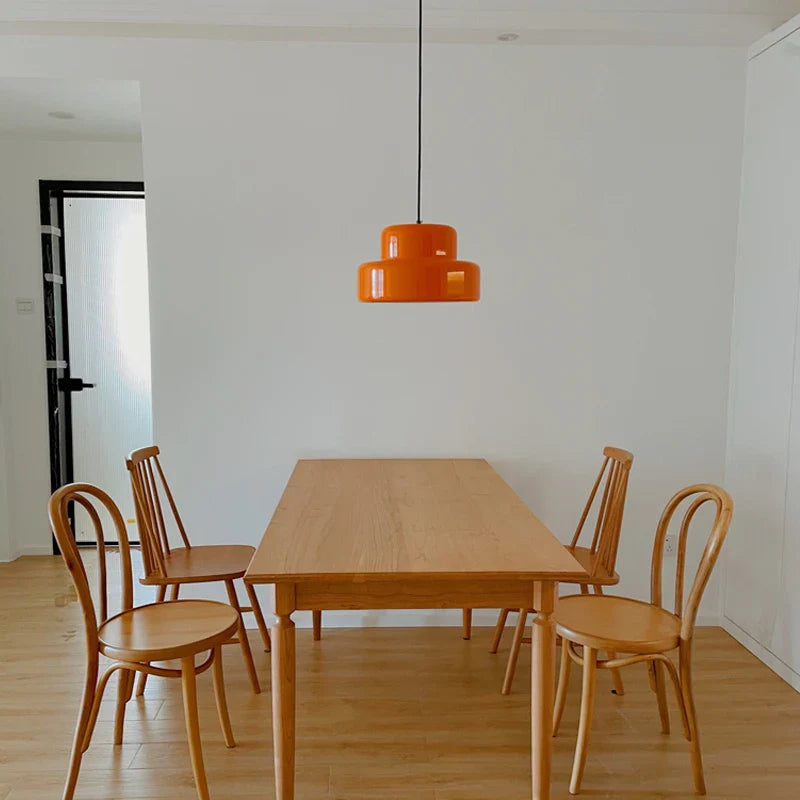 Nordic Orange Pendant Light by Afralia™: Minimalist Medieval Decor for Bedroom & Dining Room