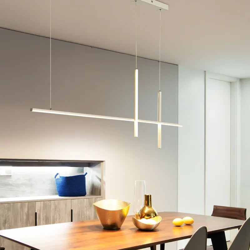 Afralia™ Minimalist LED Pendant Lamps: Dimmable Creative Design for Dining Room, Bar Chandelier