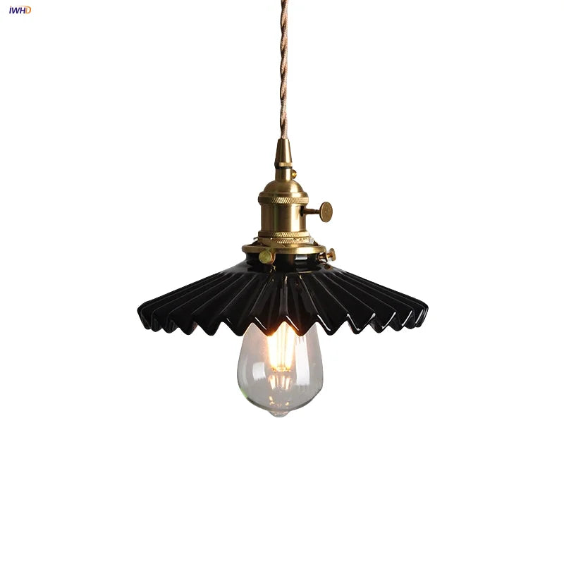 Afralia™ Black Ceramic LED Pendant Lights - Modern Nordic Style Hanglampen