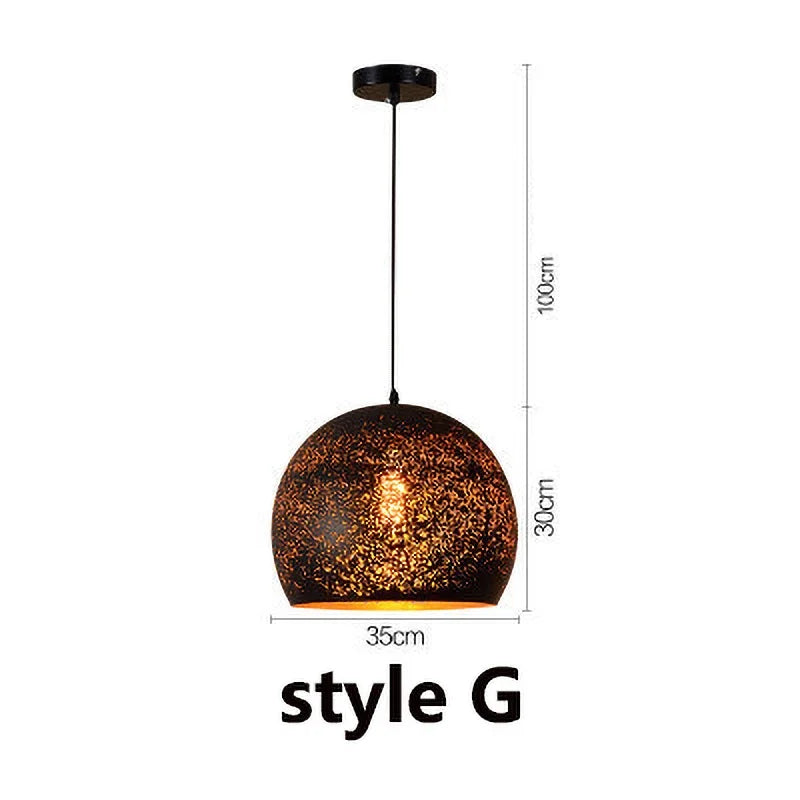 Afralia™ Etched Iron Chandelier Pendant Light Fixture for Dining and Living Room