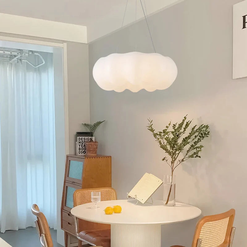 Afralia™ LED Cloud Pendant Light Modern Children's Room Chandelier